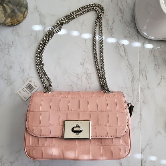 Coach (Light Pink) with silver hardware NWT handbag - Picture 3 of 16